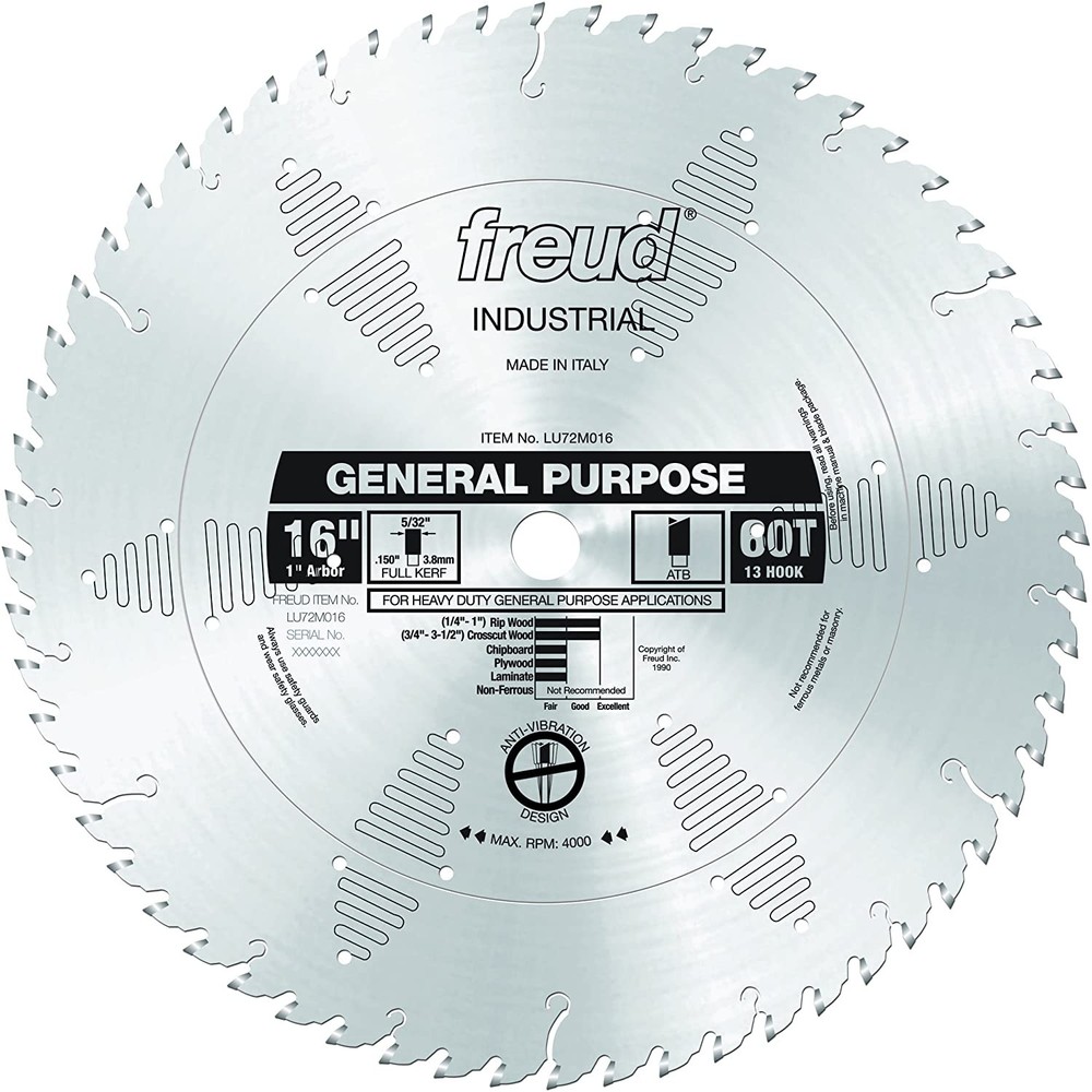 Freud LU72M016 16" General Purpose Blade