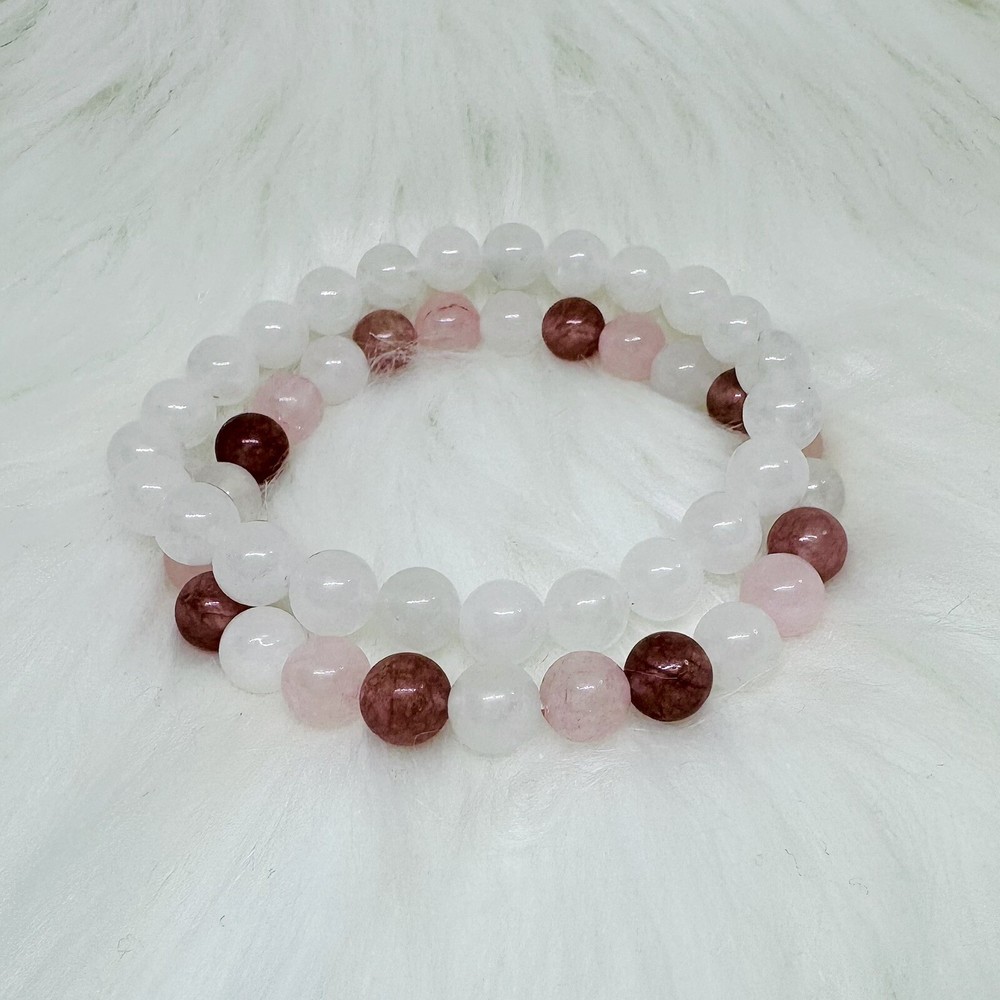 Sakura Berry Stone Beaded Bracelets