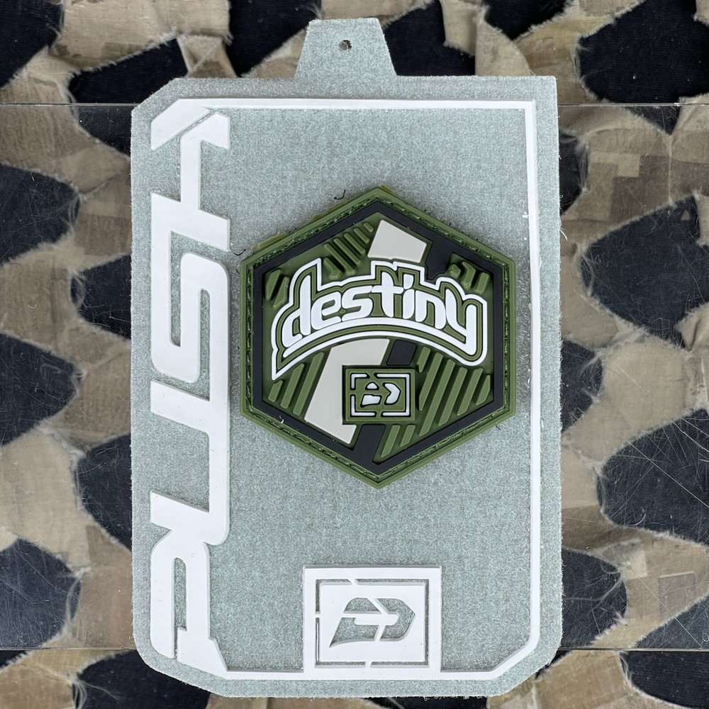 NEW Push Rubberized Patch - Destiny Olive