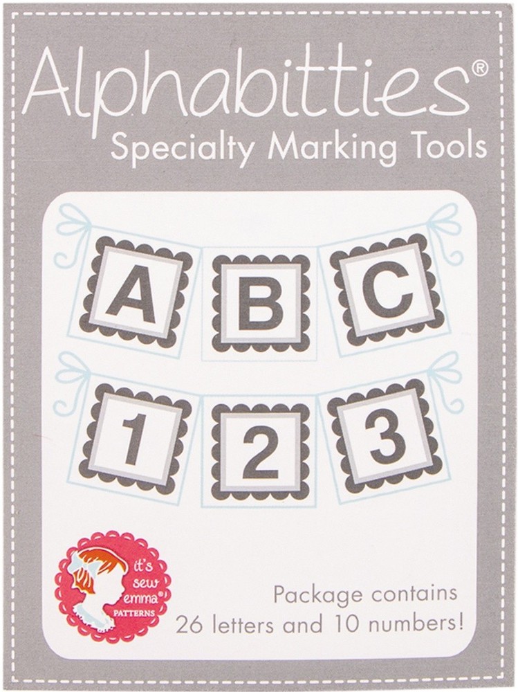 It's Sew Emma Alphabitties Pack Gray