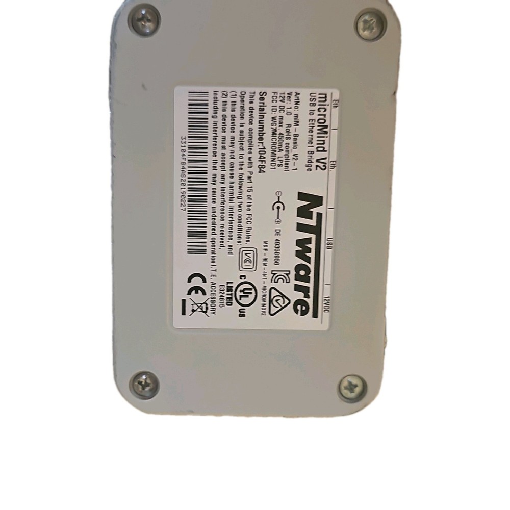 N1ware microMind V2 USB to Ethernet Bridge Data Acquisition Module