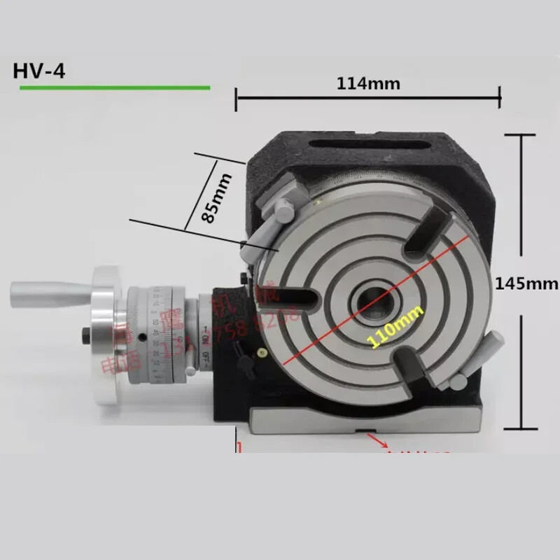 Rotary Table 4/5/6inch Horizontal Vertical Rotary Table for Milling Machine