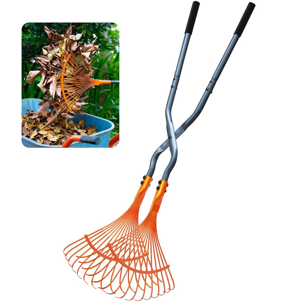 Pathneer Leaf Grabbers for Yard Work, Leaf Picker Upper Grabber with Long Ste...