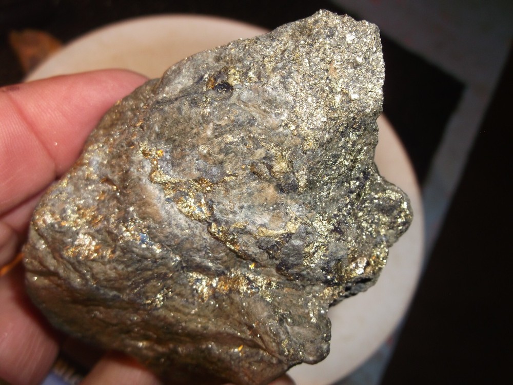 Gold, silver, copper, 365 grams samples ,ore high grade .