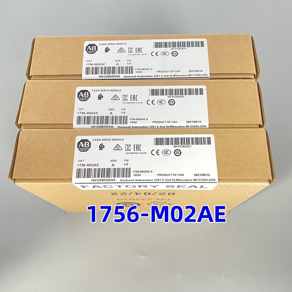 New Factory Sealed AB 1756-M02AE SER A ControlLogix 2-Axis Encoder 1756M02AE