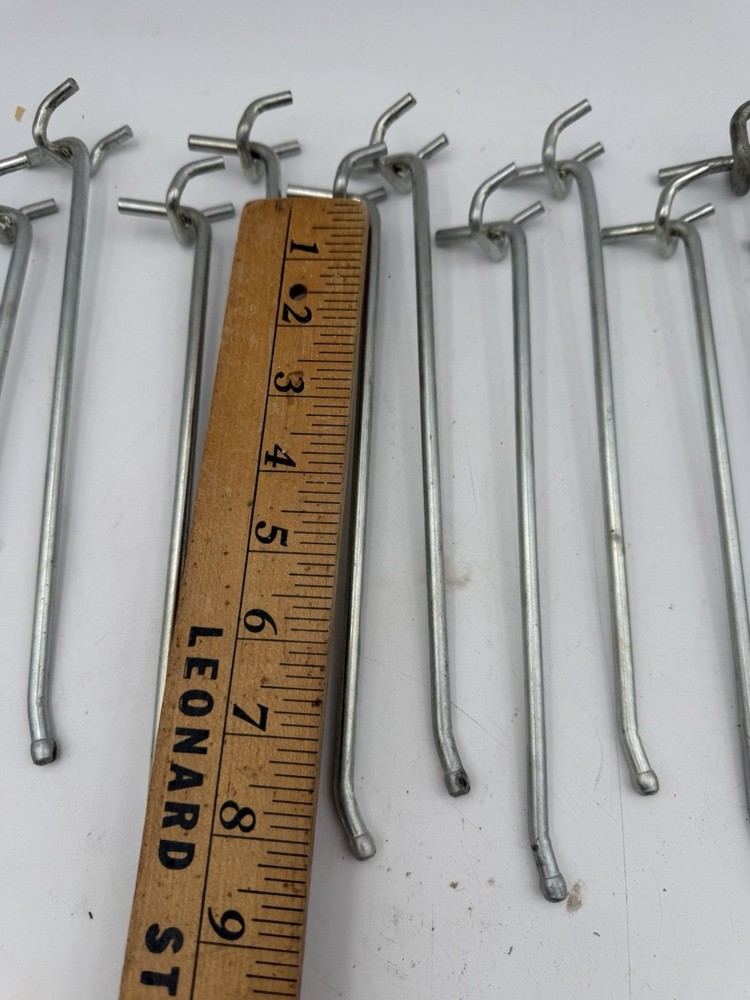 12 - 8” Peg Board Hangers D3A