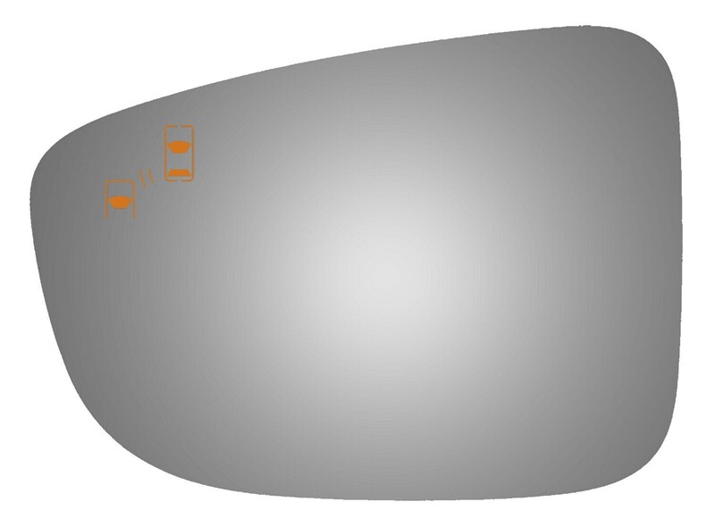 Mirror Glass + Adhesive For Mazda 3, 6 Driver Side Replacement - Blind Spot