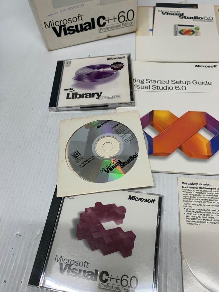 Microsoft Visual C++ 6.0 Professional EditionCD-ROM Windows FREE SHIPPING