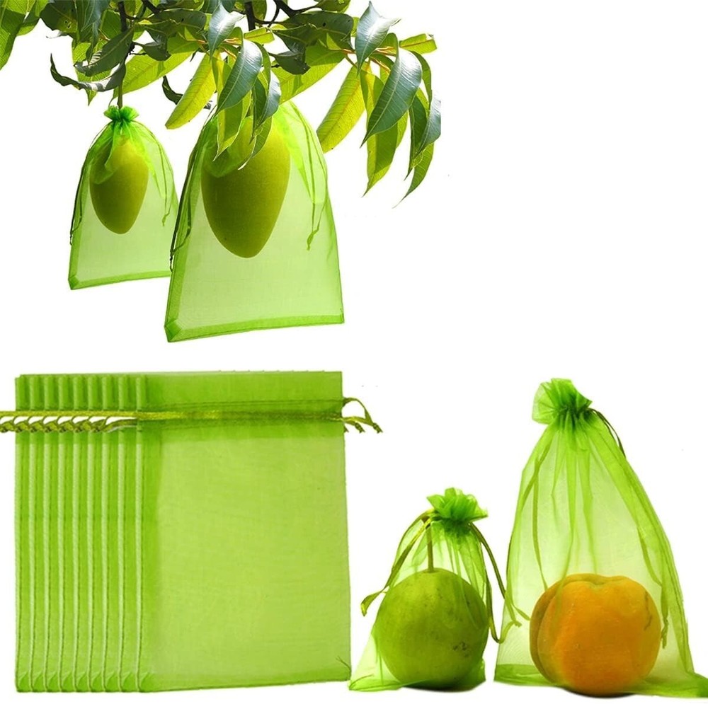 Versatile 50PCS Fruit Guard Bags with Protective Ropes - Multipurpose Solution
