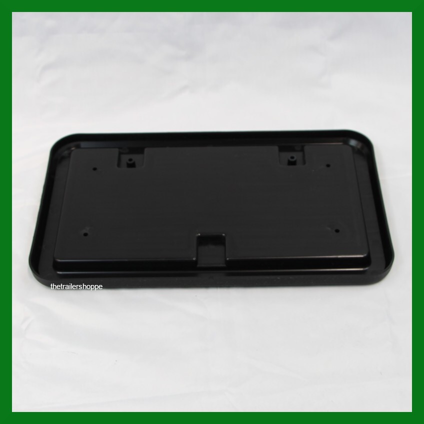 Black Plastic Full Frame License Plate Holder for Enclosed Trailers