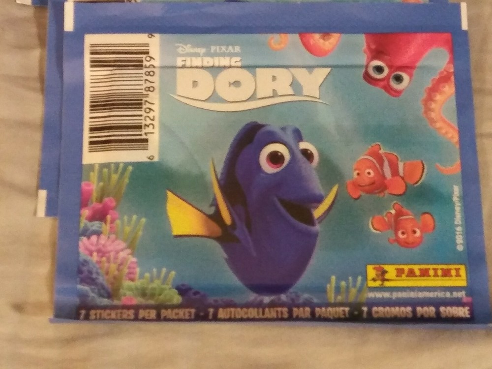 Panini "FINDING DORY" Disney Pixar (50) Sealed 7-Stickers Per Pack *NEW* 🔥