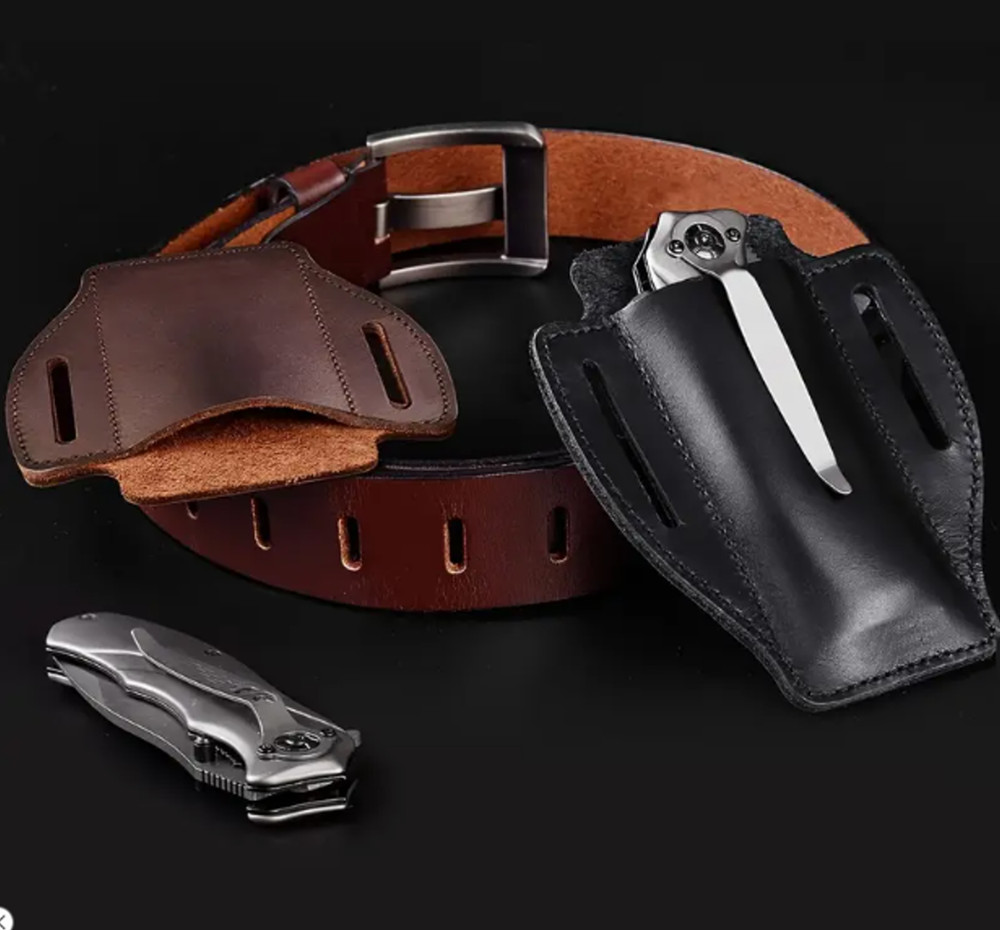 New Brown Folding Knife Sheath