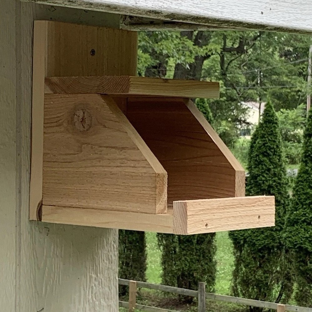 Cedar Robin Cardinal Dove Nesting Box roasting Platform Wood ￼