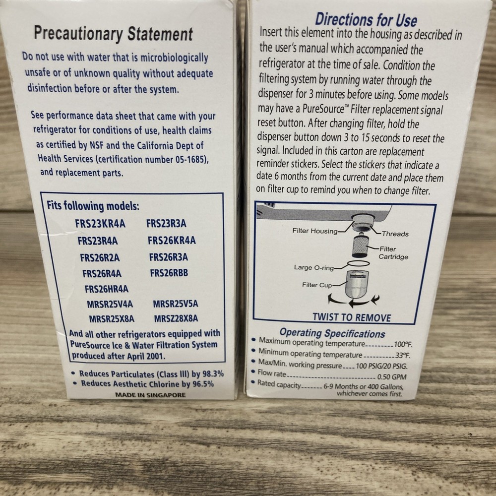 Frigidaire WF1CB Replacement Water Filter RG-100- 2 PACK !