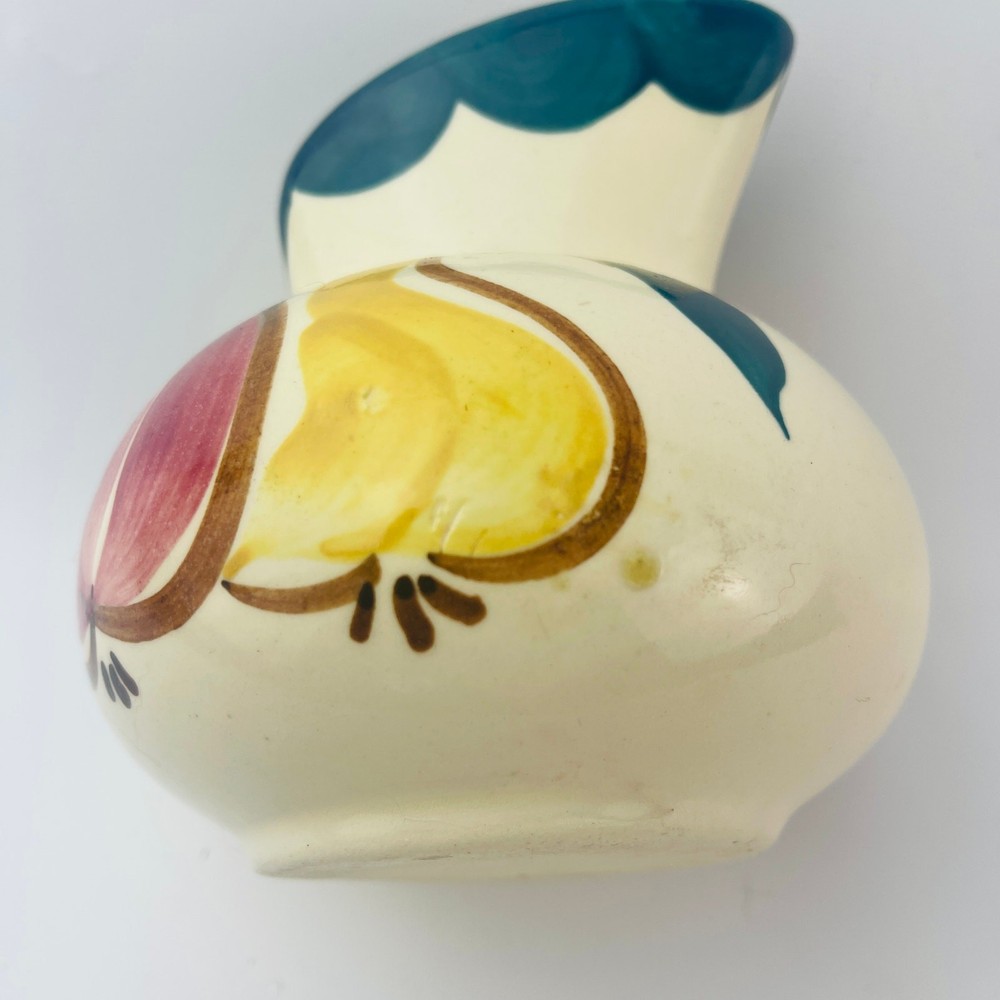 Purinton Pitcher Creamer Fruit Pattern Vintage