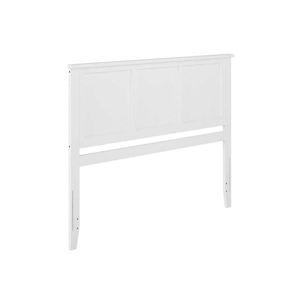 Pemberly Row Madison Queen Solid Wood Panel Headboard in White