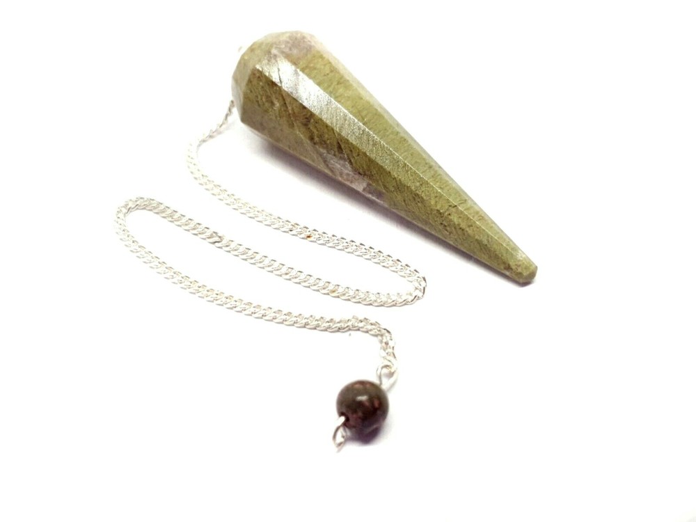 Vesuvianite Pendulum Gemstone Crystal Dowsing Quality Gemstone Divination Tool
