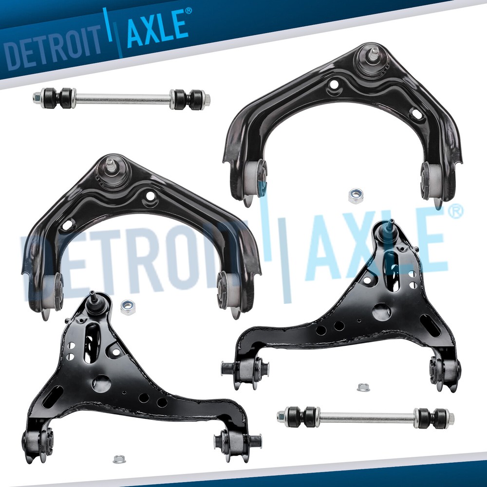 Front Upper Lower Control Arms + Sway Bars for Ford Explorer Mercury Mountaineer