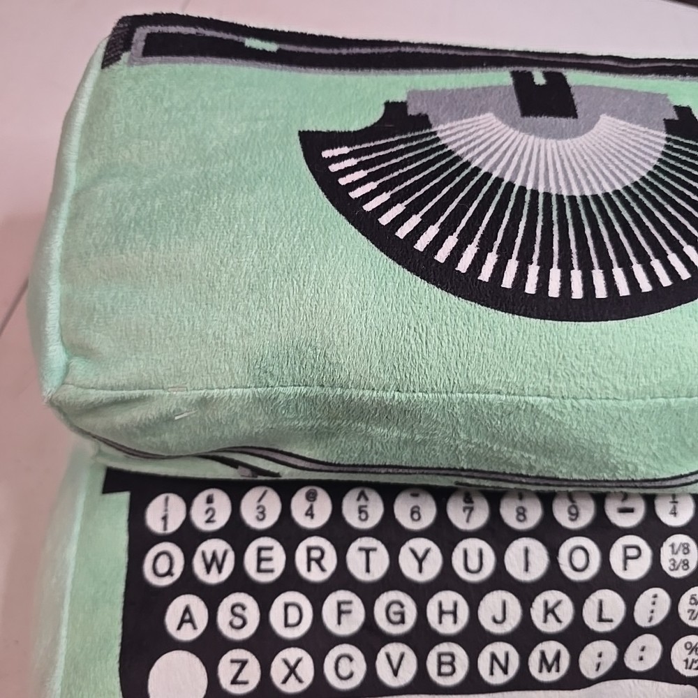 Teal Typewriter Plush Dan Dee Stuffed Toy Collectible Dandee