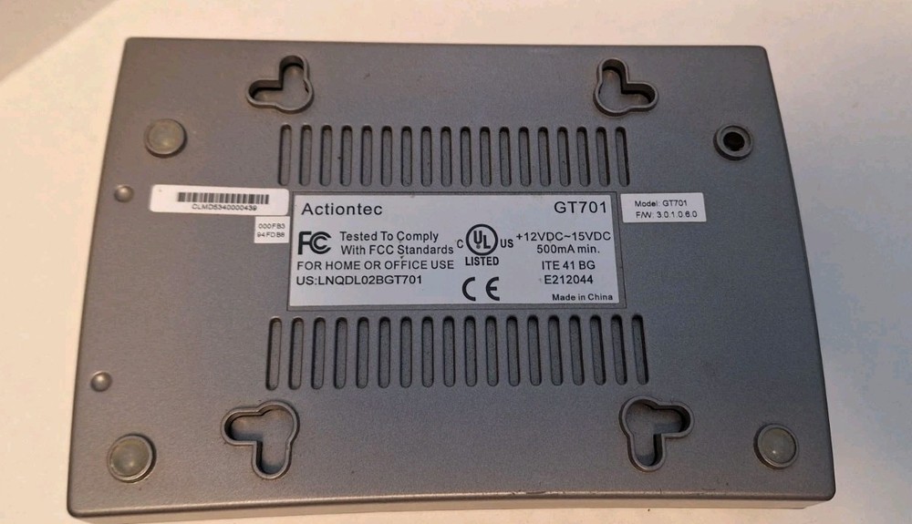 Actiontec GT701 USB Ethernet DSL Modem