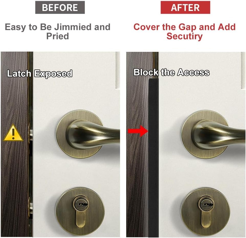 Door Latch Guard Plate Outswing Security Shield Cover