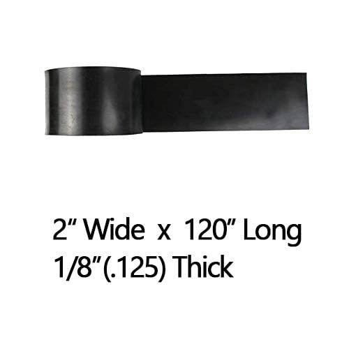 Solid Rubber Strip,Sheets,Rolls 1/8" (.125") Thick X 2" Wide X 120" Long, Thin N
