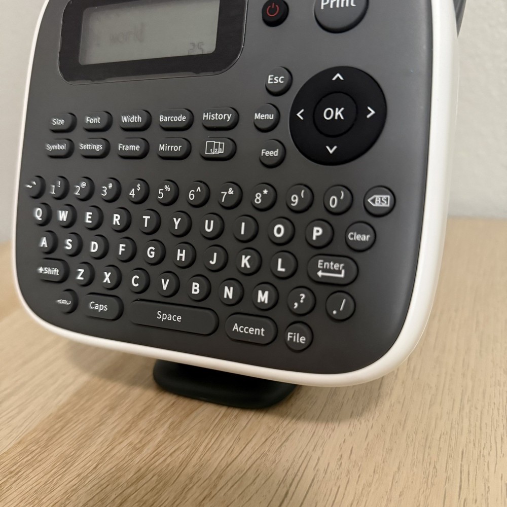 Desktop Label Maker Waterproof-Labels, D210S Label Maker Machine Gray