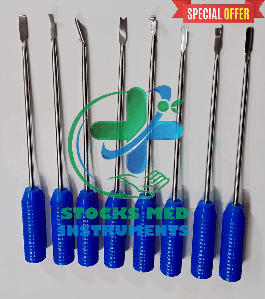 Coment Retractor Hip Surgery Orthopedic Instruments Set Of 8 Pcs