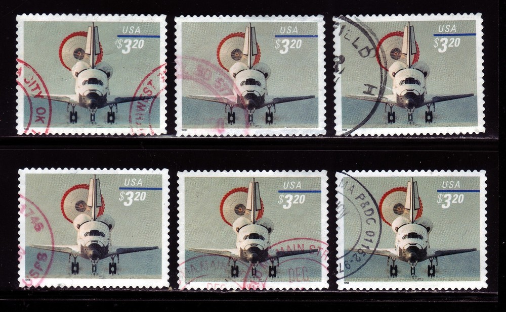 USED #3261 SPACE SHUTTLE LANDING. VERY FINE 1.