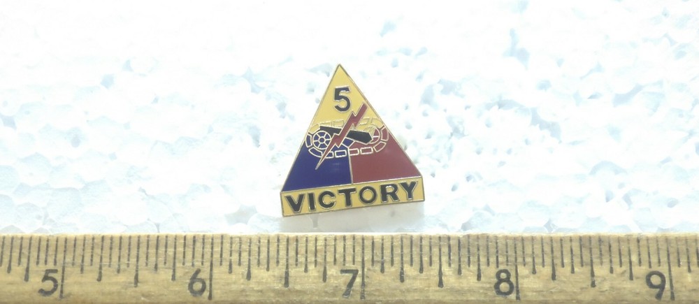 US Army - 5th Armored Division - Victory Pin