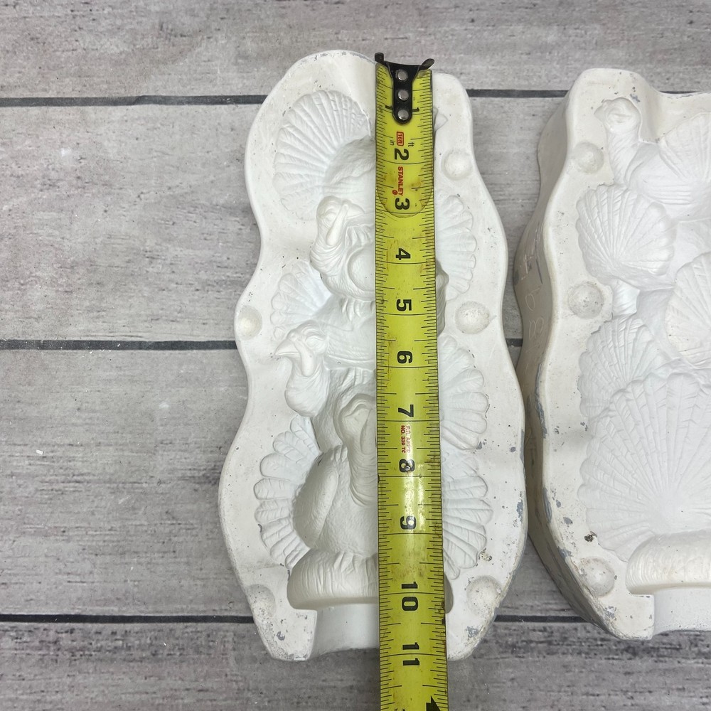 Vintage 1993 Nowells Ceramic Casting Mold Stack Turkey's #NM-1894