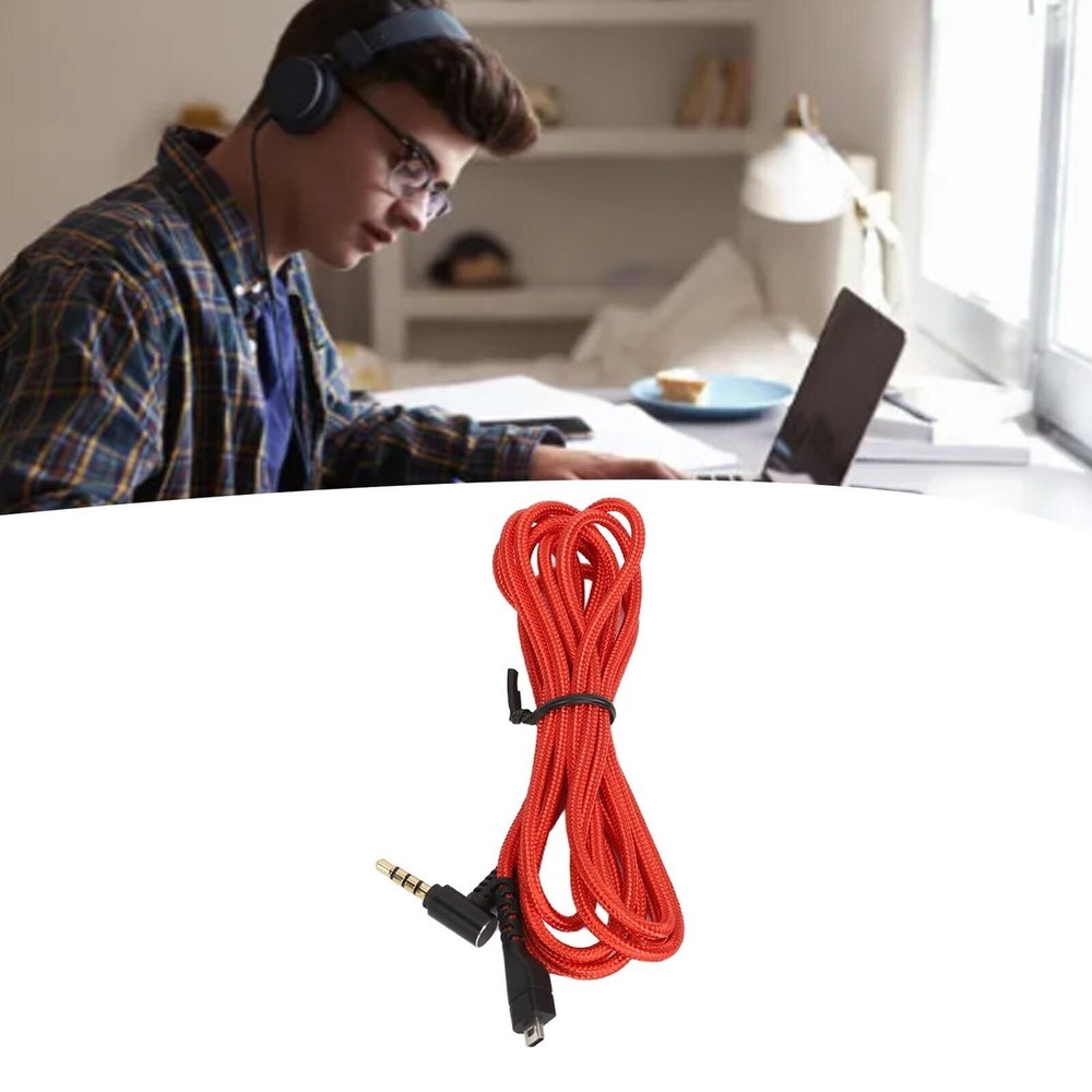 Replacement Sound Cable Braiding 8P Headphone Cable