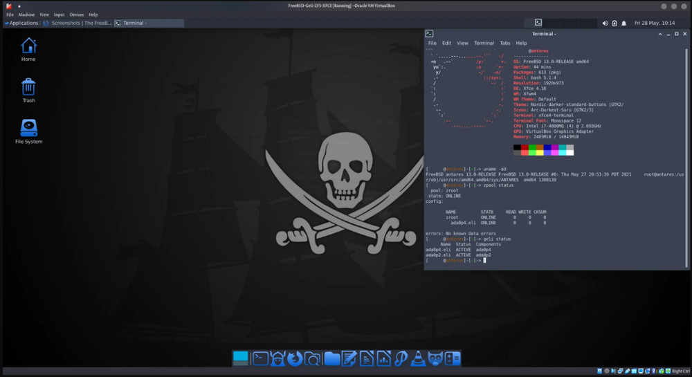 Free BSD 13.5 Linux Desktop Live/Installer MultiBoot USB | (64-bit & 32-bit)