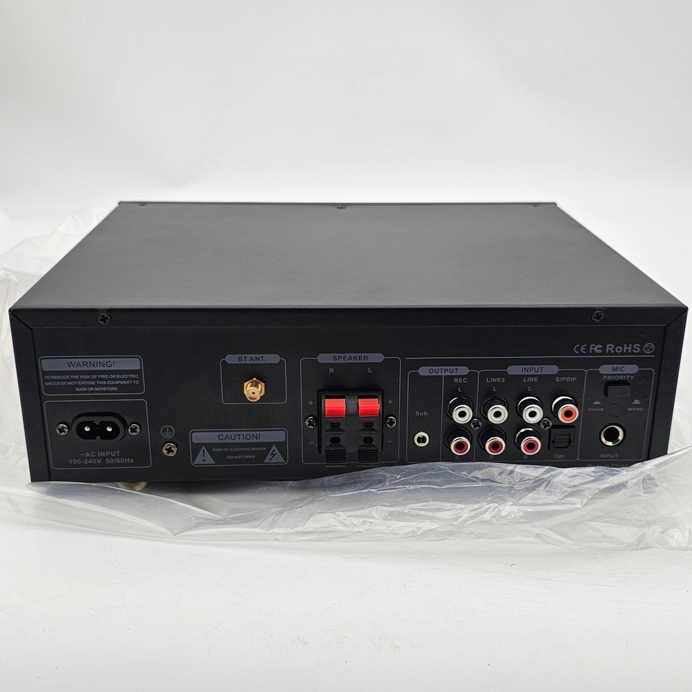 KEiiD KD-240BT Compact Powered Digital Receiver & Amplifier Bluetooth Black