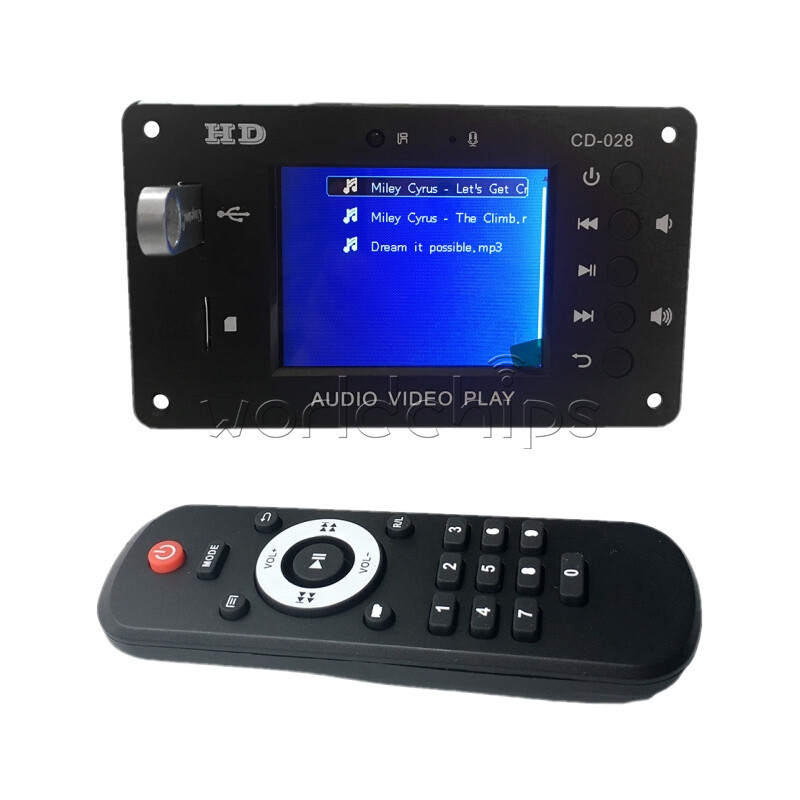 2.4'' MP5 Stereo Audio-Decoder Board 5.0 Bluetooth Calls HD Video Player