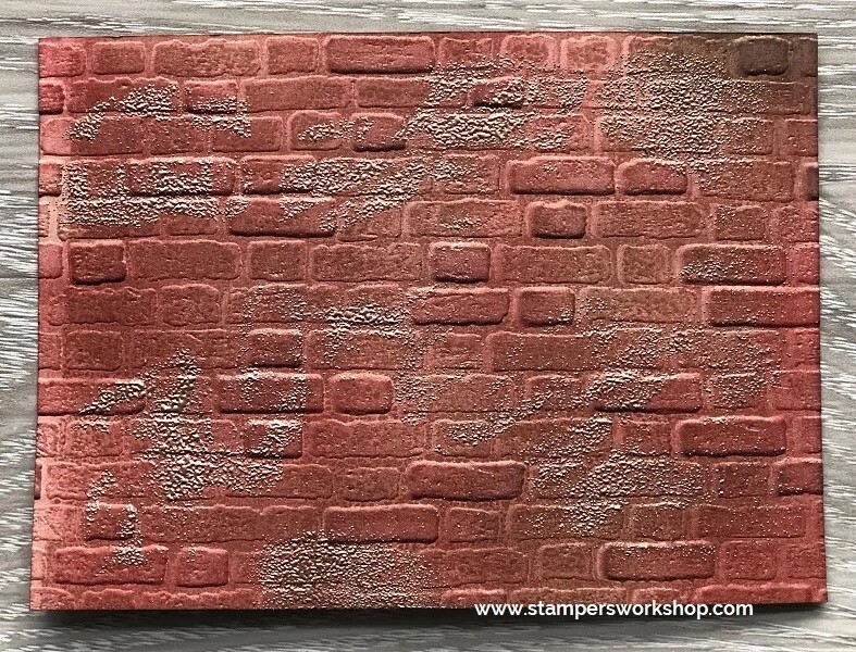 Stampin Up! BRICK & MORTAR 3D Embossing Folder. ***NEW*** #70