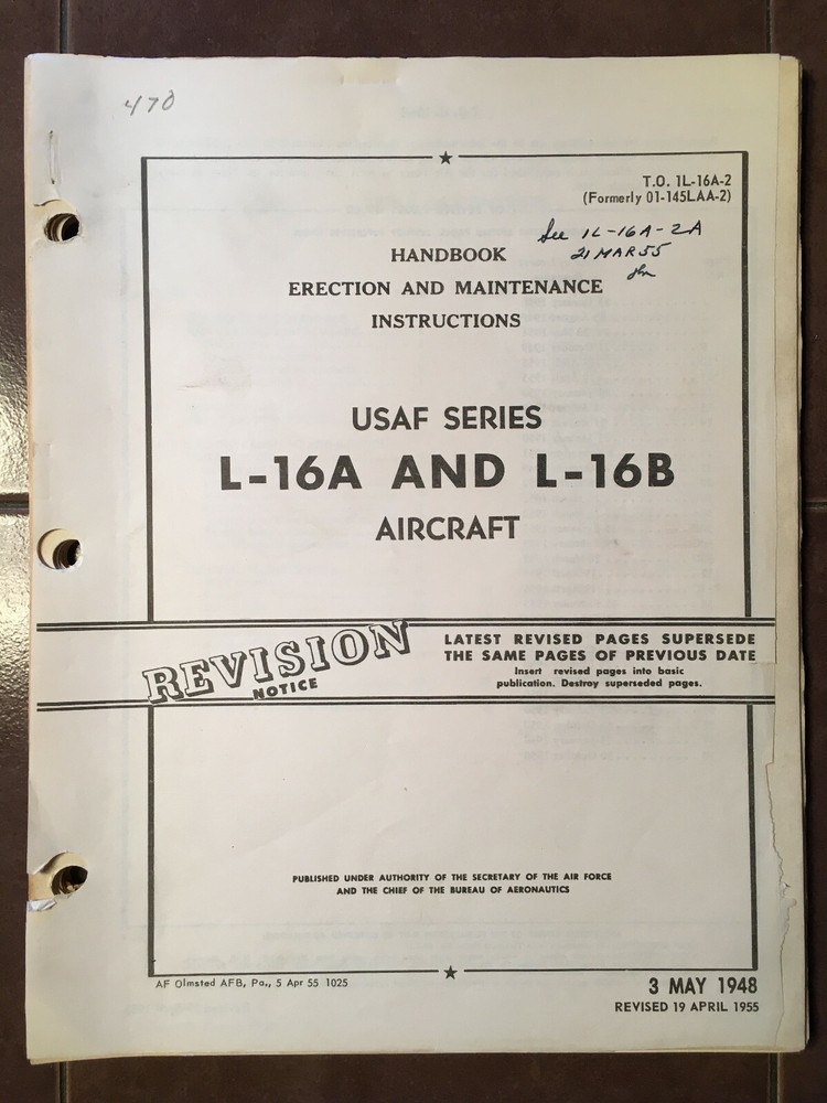 Original L-16A and L-16B Erection & Maintenance Manual