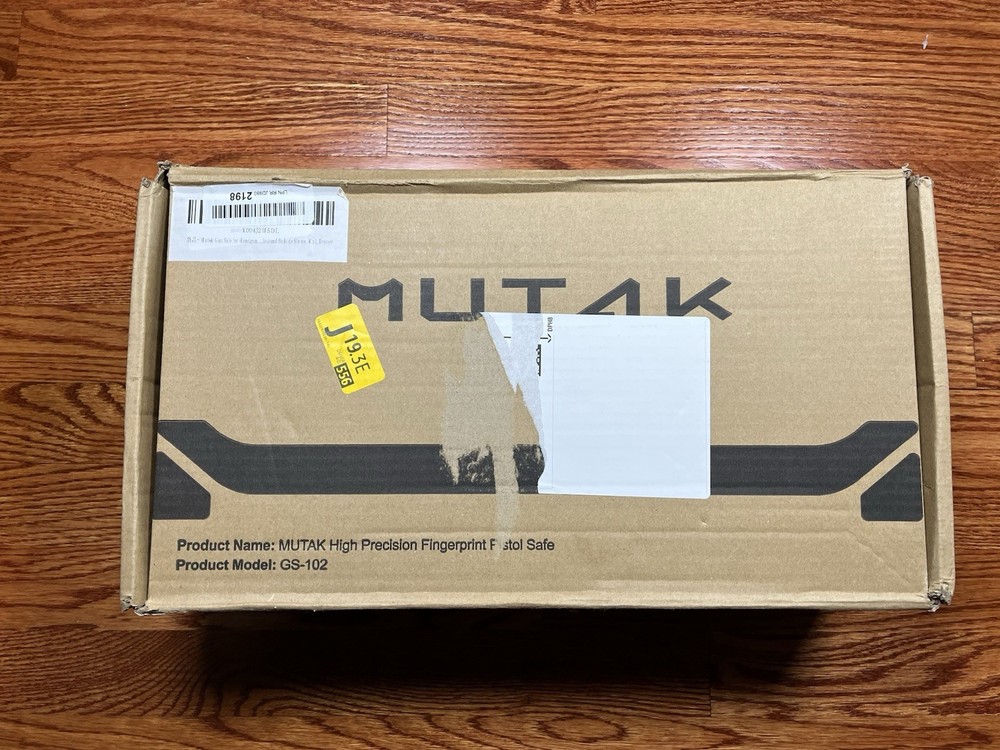 Mutak Biometric Pistol Safe with App Control, Quick Access Fingerprint