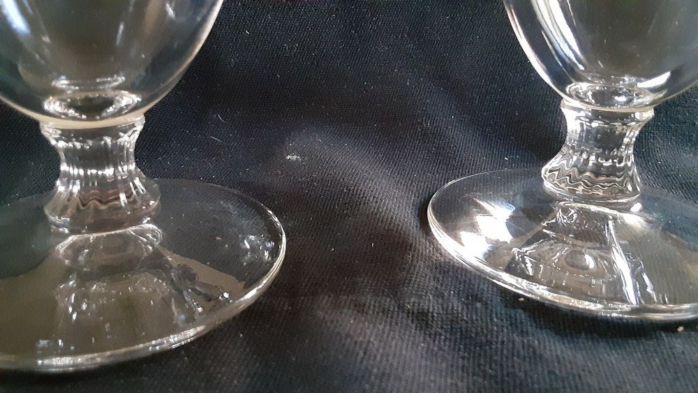 Imperial Candlewick Footed Sugar & Creamer Set / Clear