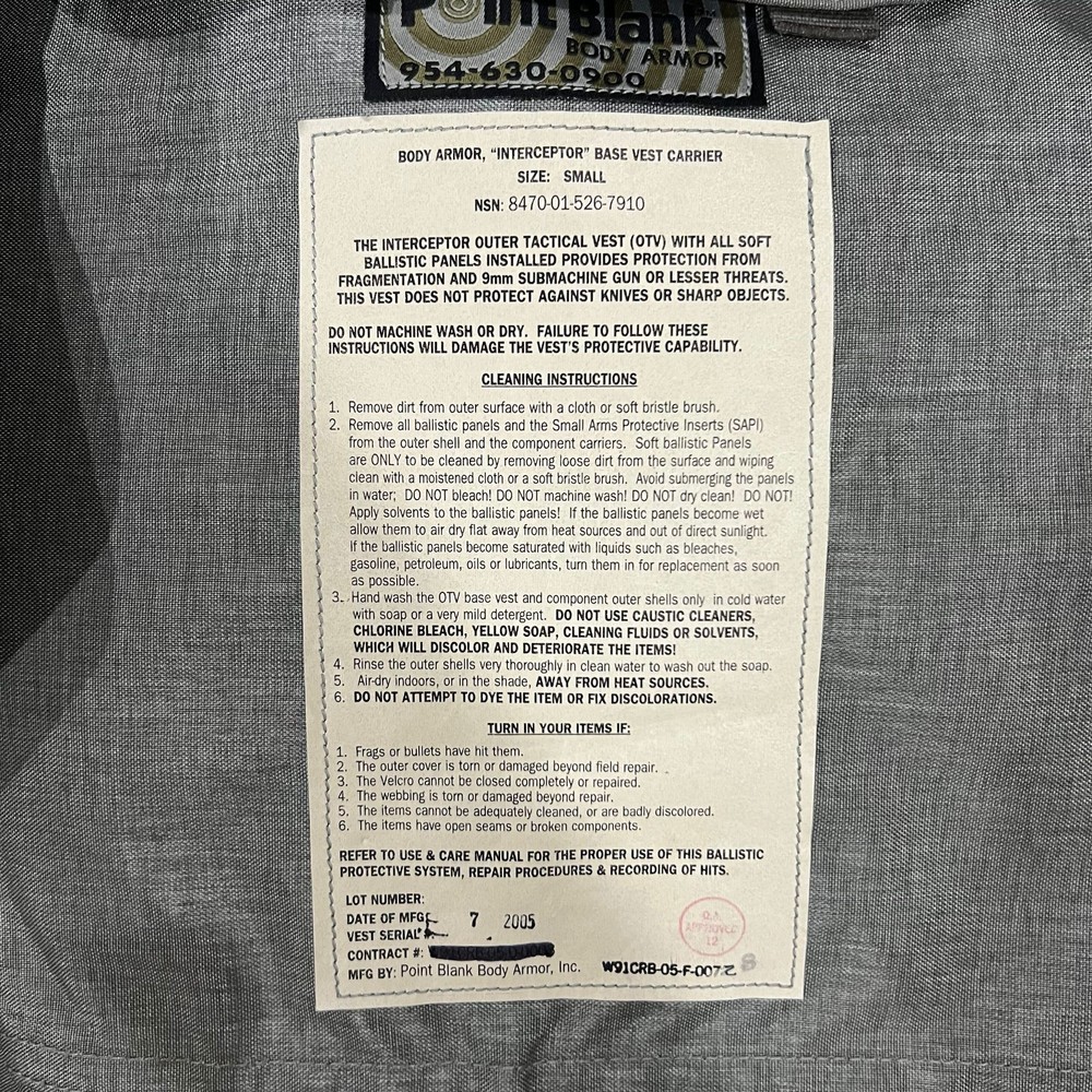 ACU protector Base Protective Vest Plate Carrier w/ Soft Armor Inserts Small