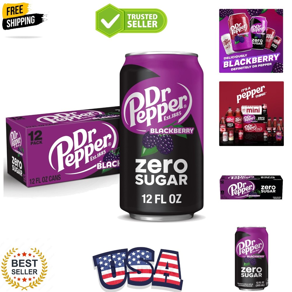 Dr. Pepper Blackberry Zero Sugar 12oz 12pk