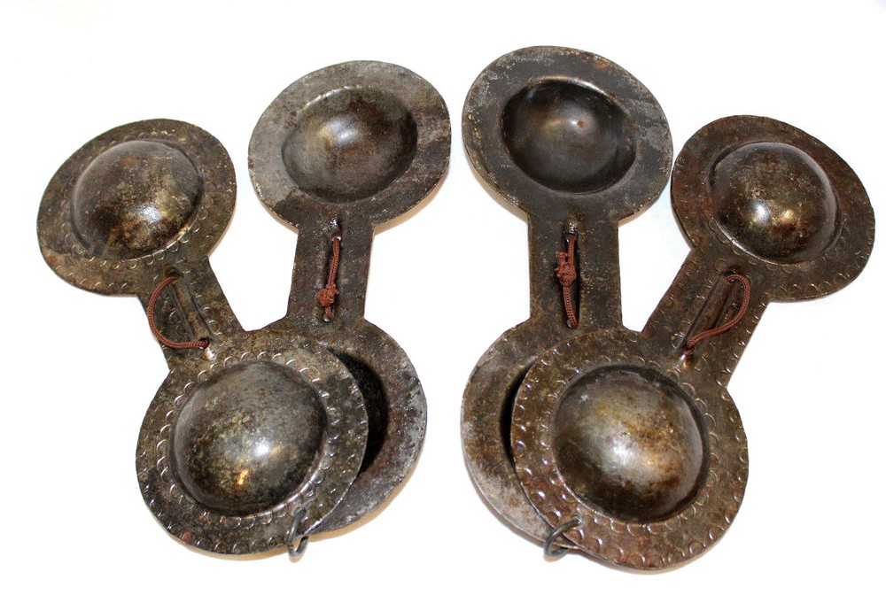Karkaba Qarkabeb Authentic Moroccan Cymbals Iron Castanets Gnawa Hand Percussion