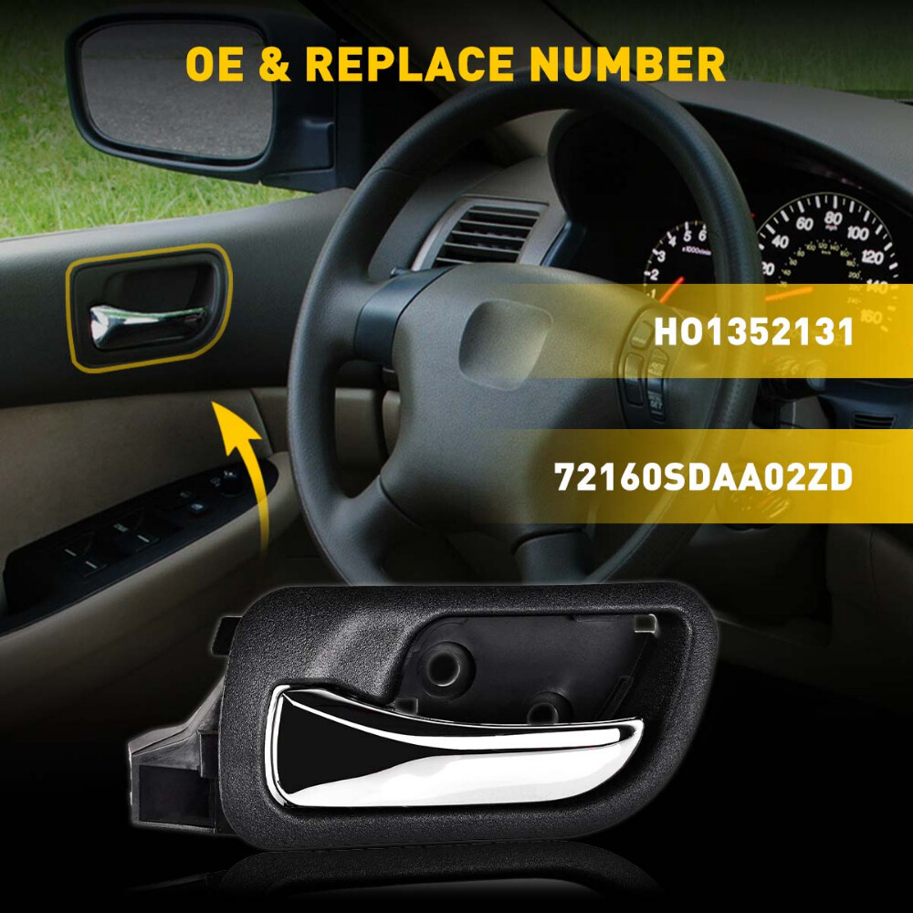 1x Inside Interior Front Door Handle Left Driver Side for Honda Accord 03-07 EAH