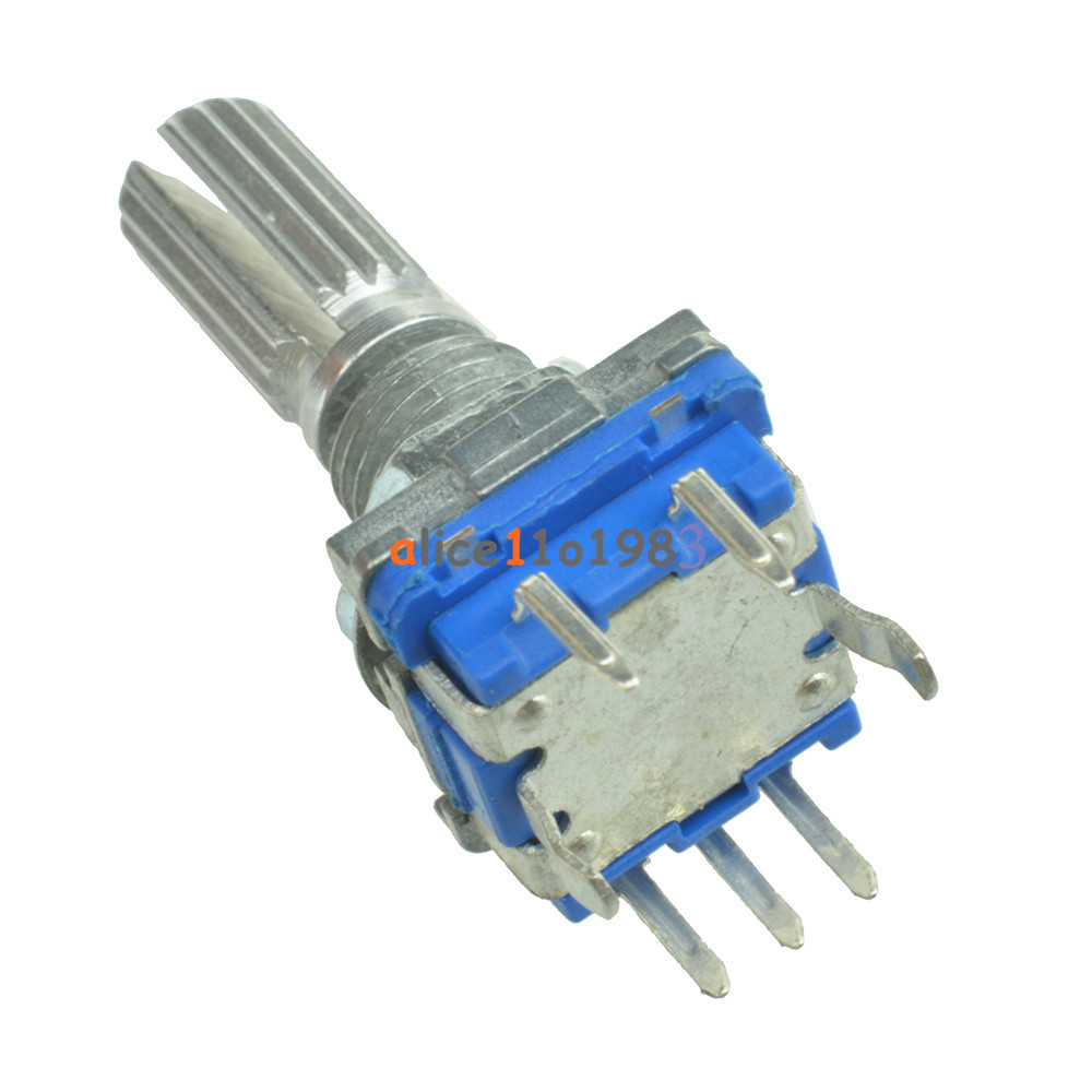 5pcs Rotary encoder with switch EC11 Audio digital potentiometer 20mm handle