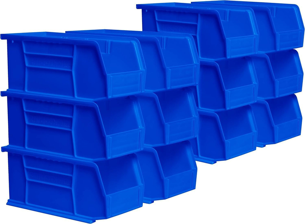 30230 Akrobins Plastic Storage Bins, Space-Saving Stackable Bins for Garage, Pan
