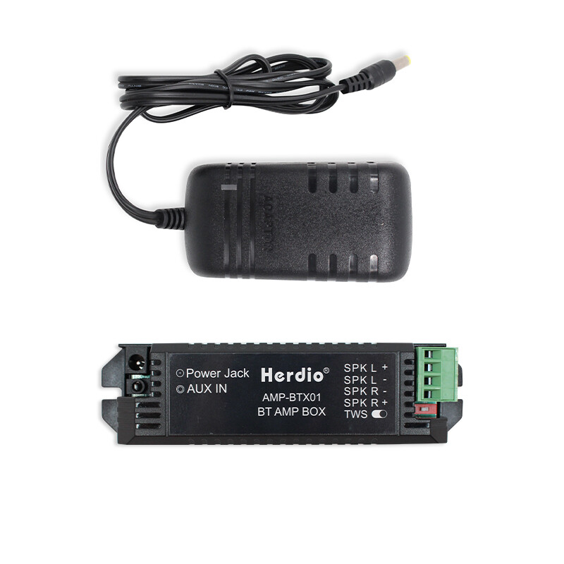 3Pair 12V3A Power Adapter Receiver + Bluetooth Amplifier Box for Ceiling Speaker