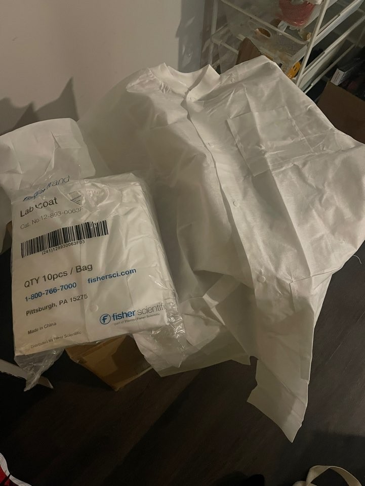 lab coat, white, small size, Disposable, Fabric, All New