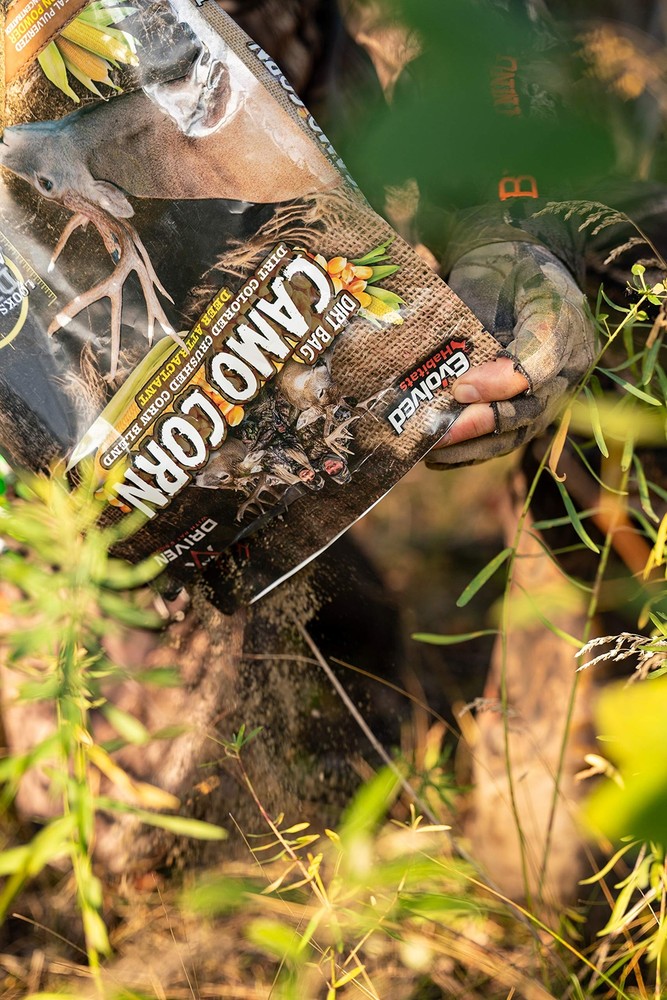 Camo Corn Deer Attractant – Nutritious Crushed Corn Blend for Bigger Bucks