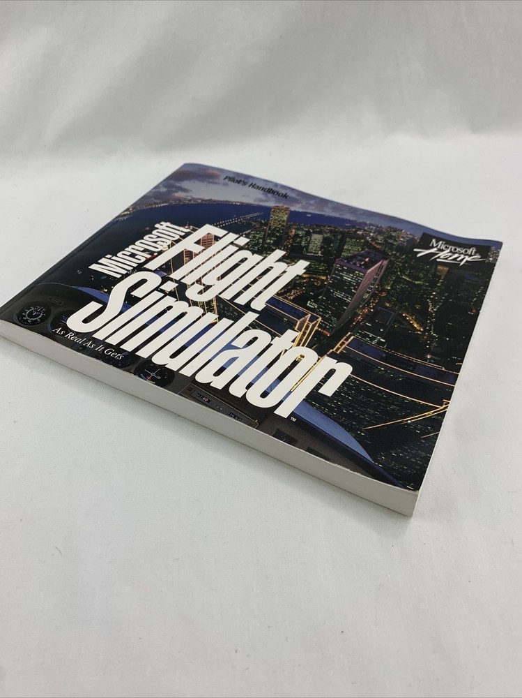 MICROSOFT FLIGHT SIMULATOR v. 5.0 1993 MS-DOS Pilots HANDBOOK manual book