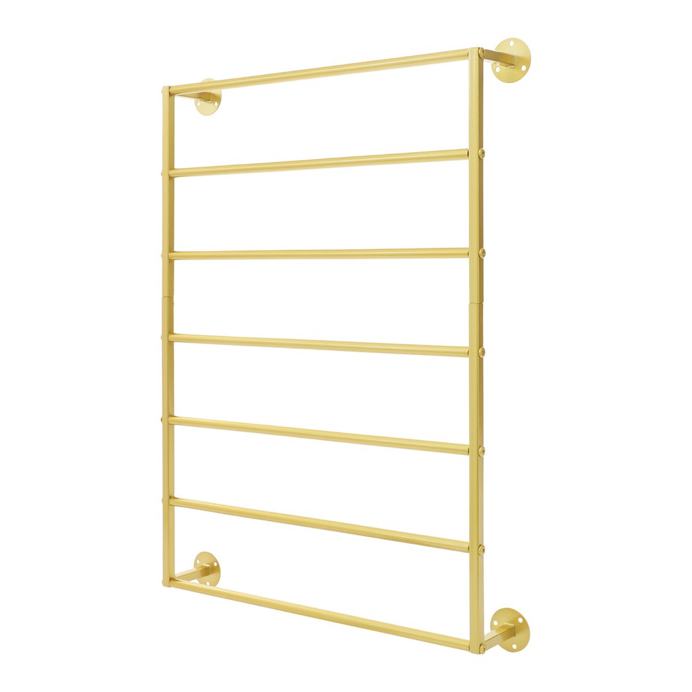 7-tier Wall Mounted Scarf Rack, Wall Display Rack, Towels Storage Rack